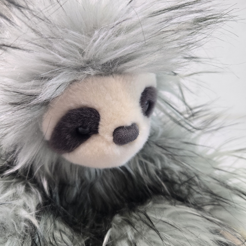 Aurora World Purely Luxe Sloth Plush Fuzzy Fur 14" Stuffed Animal Fluffy Teal